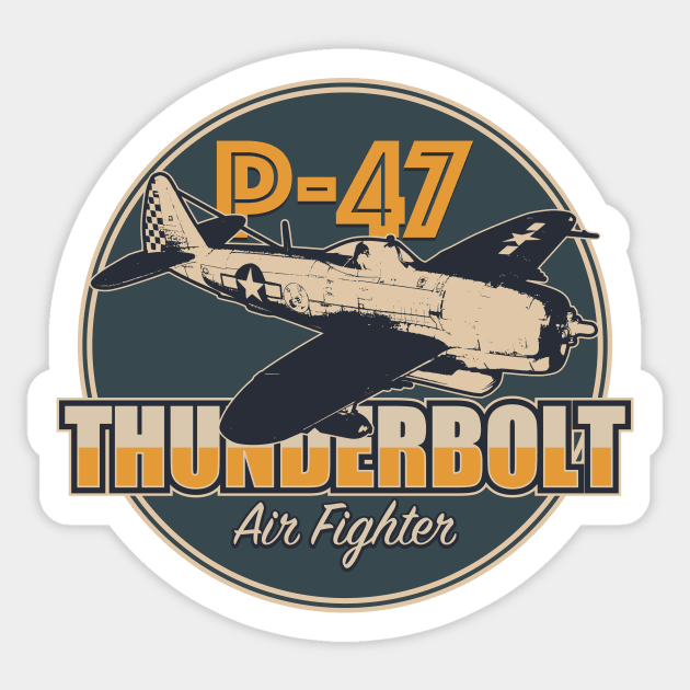 P-47 Thunderbolt Sticker by Firemission45